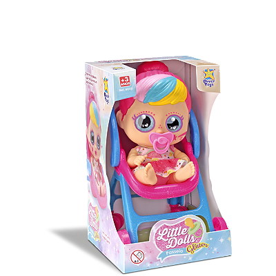 BONECA LITTLE DOLLS GLITTER PASSEIO 20,5CM - DIVER TOYS