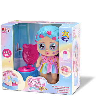 BONECA LITTLE DOLLS GLITTER PRIVADA XIXI 32CM - DIVER TOYS