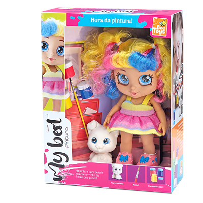 BONECA MY BEST PINTURA 50CM - BEE TOYS