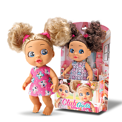 BONECA CLUB GIRLS SISTERS 30CM - BEE TOYS