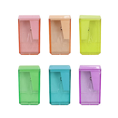 APONTADOR  BLOCO COM DEPOSITO RETANGULAR 4CM PASTEL TREND - LEO&LEO