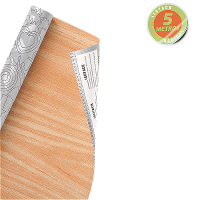 AUTO ADESIVO MADEIRA VINHATICO 80MIC - LEOARTE