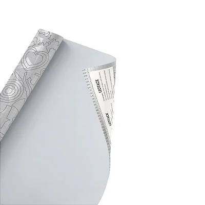 AUTO ADESIVO TRANSPARENTE 50MIC - LEOARTE