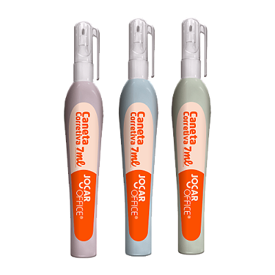 CANETA CORRETIVA 7ML CORPO COLORIDO - JOCAR OFFICE