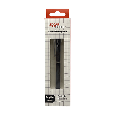 CANETA PRETA CAIXA C/ 1 UND - JOCAR OFFICE