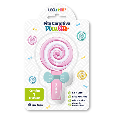 FITA CORRETIVA 5MMX6M FOOD TRENDS FORMATO PIRULITO - LEOARTE