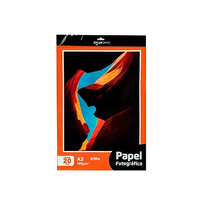 PAPEL FOTOGRAFICO BRILHANTE GLOSSY 180G - A3
