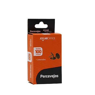PERCEVEJO DOURADO C/ 100 UNIDADES - JOCAR OFFICE