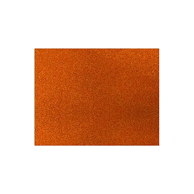 PLACA EVA GRANDE GLITTER LARANJA (40CMX60CM) - LEOARTE