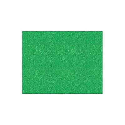 PLACA EVA GRANDE GLITTER VERDE CLARO (40CMX60CM) - LEOARTE