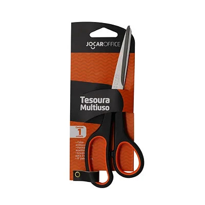 TESOURA MULTIUSO INOX 8 POLEGADAS 21CM - JOCAR OFFICE