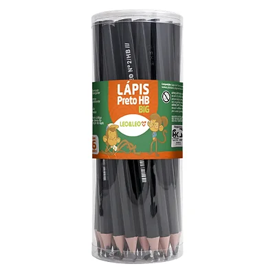 LAPIS DE ESCREVER PRETO BIG TRIANGULAR - LEO&LEO
