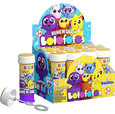 BOLHA DE SABAO BOLOFOFOS COM JOGO 60ML - BRASILFLEX