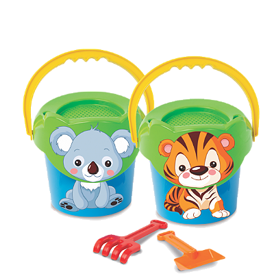 BALDINHO DE PRAIA BABY ANIMAL 4 PECAS - DIVPLAST