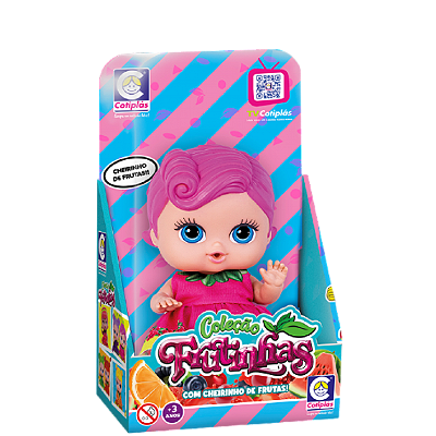 BONECA COL. FRUTINHAS GROSELHA 23,5CM - COTIPLAS
