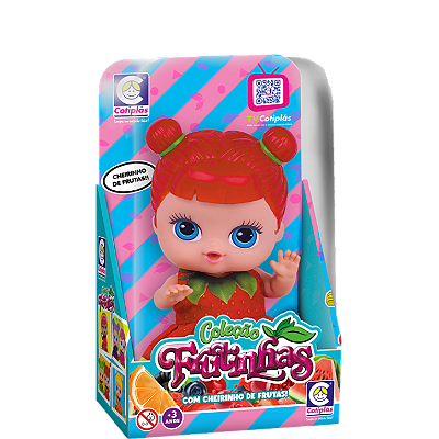 BONECA COL. FRUTINHAS MORANGO 23,5CM - COTIPLAS