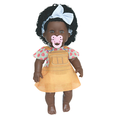 BONECA DANADINHAS NEGRA 42CM - MILK BRINQUEDOS