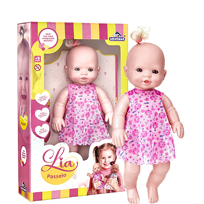 BONECA LIA PASSEIO - ADIJOMAR