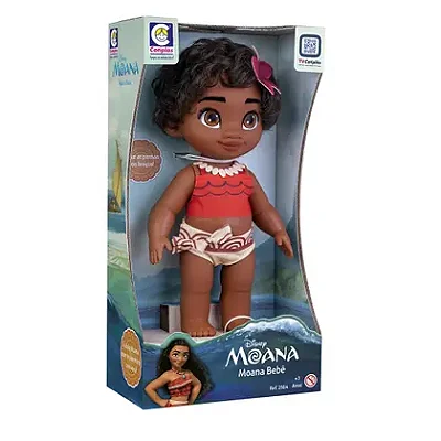 BONECA MOANA BEBE VINIL 44CM - COTIPLAS