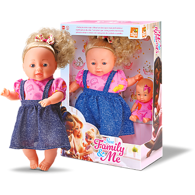 BONECA NEW FAMILY ME 38CM - BEE TOYS