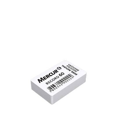 BORRACHA RECORD 60 BRANCA - MERCUR