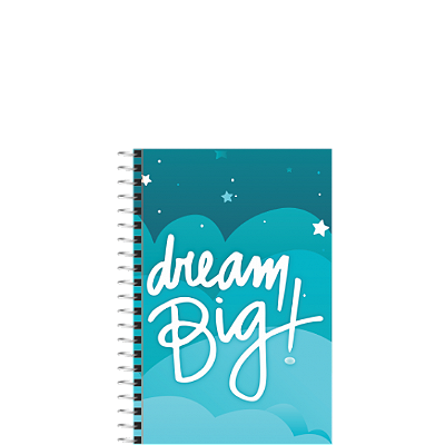 CADERNETA ESPIRAL CAPA FLEXIVEL 1/8 COM 96 FOLHAS - ROMITEC