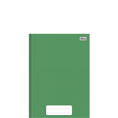 CADERNO BROCHURA CAPA DURA 1/4 COM 80 FOLHAS VERDE - TILIBRA