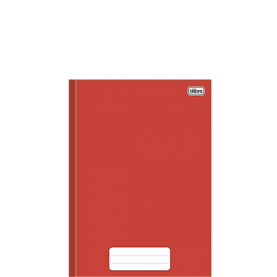 CADERNO BROCHURA CAPA DURA 1/4 COM 80 FOLHAS VERMELHO - TILIBRA