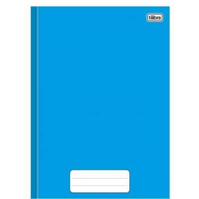 CADERNO BROCHURAO CAPA DURA 80 FOLHAS AZUL - TILIBRA