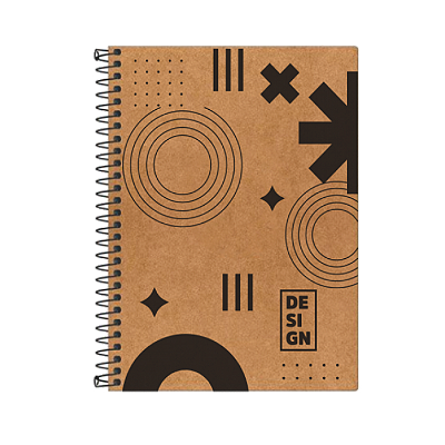 CADERNO ESPIRAL CAPA FLEXIVEL 1/4 COM 200 FOLHAS - ROMITEC