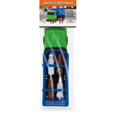 CAMINHAO SUPER FROTINHA BOIADEIRO NA SOLAPA 30CM - DIVPLAST