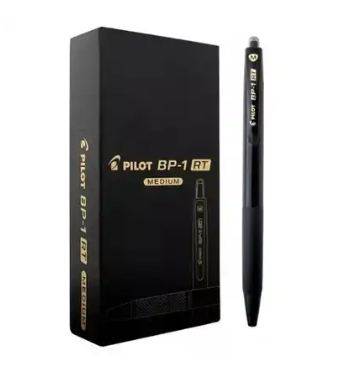 CANETA ESF. BP1 PRETO RETRATIL 1.0MM - PILOT