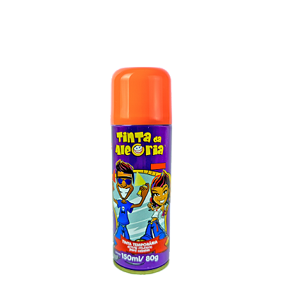 CARNAVAL TINTA P/ CABELO SPRAY 150ML METAL LARANJA - IMA AEROSSOIS L