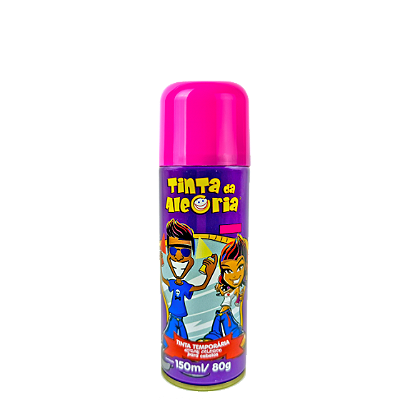 CARNAVAL TINTA P/ CABELO SPRAY 150ML METAL PINK - IMA AEROSSOIS L