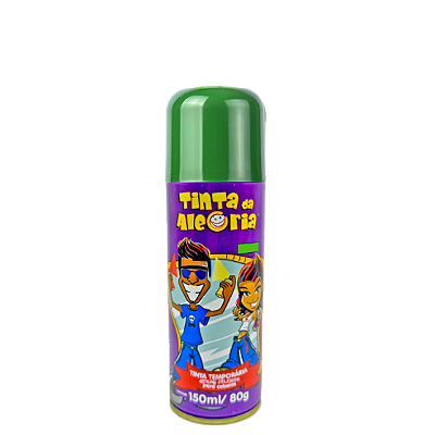 CARNAVAL TINTA P/ CABELO SPRAY 150ML METAL VERDE - IMA AEROSSOIS L