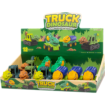 CARRINHO DINOSSAURO PULL BACK - ROTOBRINQ