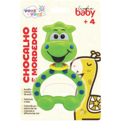 CHOCALHO E MORDEDOR BABY 20CM - TOYS TOYS