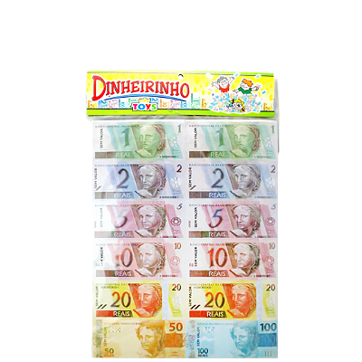 DINHEIRINHO PACOTE C/ 122 NOTAS - MINI TOYS