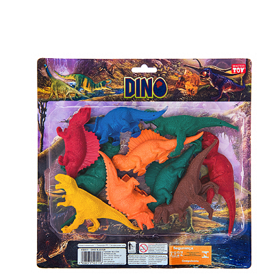 DINO BLISTER 25CM C/ 10 PECAS - TOYMASTER