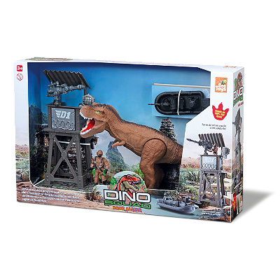 DINO SQUAD BASE ALIADA C/ ACESSORIO 52,5CM - BEE TOYS