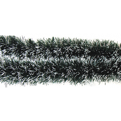 ENFEITE DE NATAL - FESTAO VERDE FLOCADO 11CMX2M - RIO DE OURO