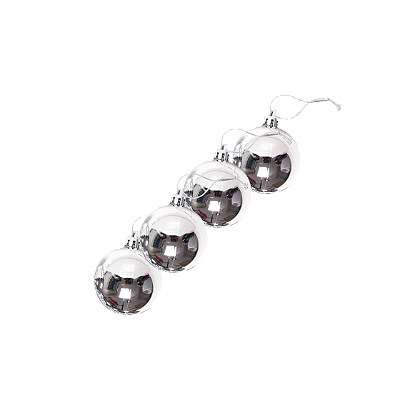 ENFEITE DE NATAL - NATAL BOLA LISA 5CM NTB1003 PTA C/4 - RIO DE OURO