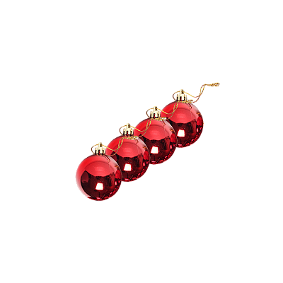 ENFEITE DE NATAL - NATAL BOLA LISA 5CM NTB1003 VM C/4 - RIO DE OURO