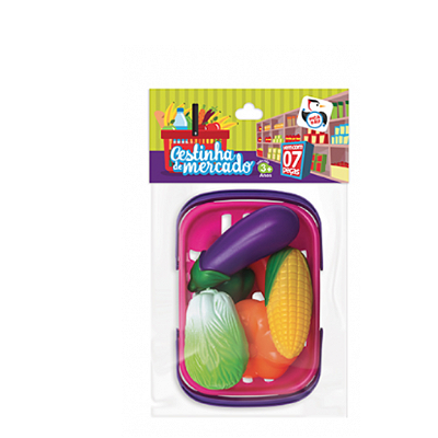 HORTIFRUTI CESTINHA NA CARTELA 26CM - PICA PAU