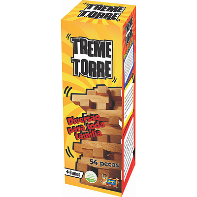 JOGO TREME TORRE C/ 54 PECAS MADEIRA - URIARTE