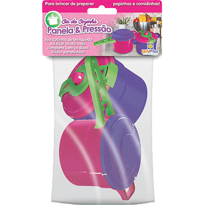 KIT COZINHA PANELINHA E PRESSAO C/ 2 PECAS 25CM - DIVPLAST