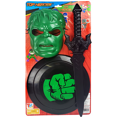 KIT HEROI HULK C/ 3 PECAS - TOYMASTER