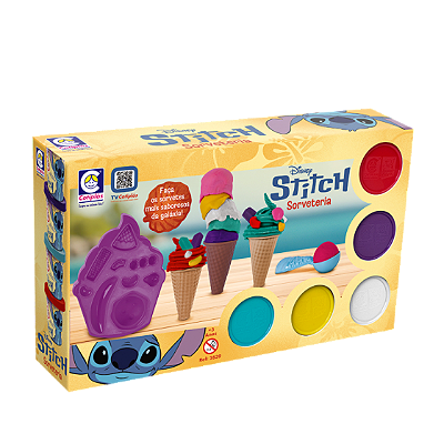 KIT MASSINHA STITCH SORVETERIA 33CM - COTIPLAS