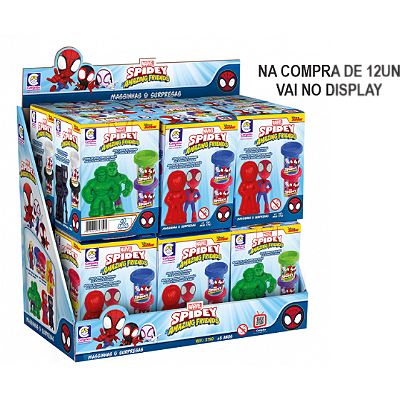 KIT MASSINHAS VINGADORES SURPRISE COM 3 PECAS 13CM - COTIPLAS