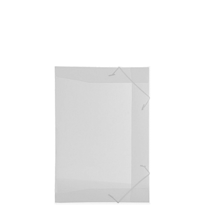 PASTA COM ELASTICO TRANSPARENTE 1/2 OFICIO CRISTAL - ACP